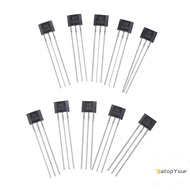EatopYour 10pcs Hall element 49E OH49E SS49E linear Sensor Hall sensor new