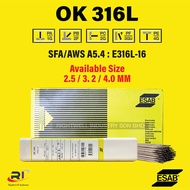 ESAB OK 316L - Stainless Steel E316L-16 SMAW Electrode