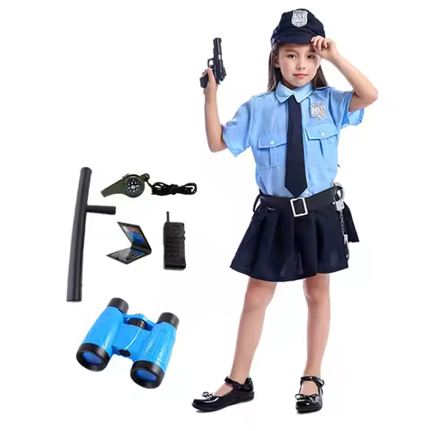 Dress Up America Police Costume for Police Officer Costume for - Cop Uniform Set with Accessories Pa
