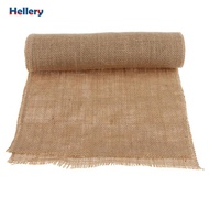 Hellery 3.5Mx28CM Burlap Roll Jute Hessian Fabric Ribbon for Wedding Party Ornaments