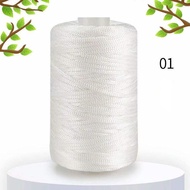 New Summer Crochet Yarn 2.5mm Thin Ice Cotton Thread for Hand Knitting Bag Hat Shoes 130g Hollow Lin