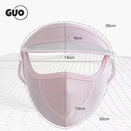 Face Sunscreen UV Protection Hat Breathable Ice Silk Face Mask Thin Summer Outdoor Camping Hiking Beach Women Beauty Sun Hat