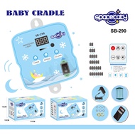 MESIN Electric baby swing Spacebaby SB 289A Electric baby swing machine Automatic electric swing mac