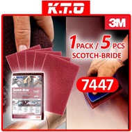 3M MAROON SCOTCH-BRITE 7447 HAND FINISHING PADS