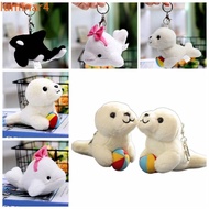 LUMINAR Dolphin Keychain, Killer Whale Marine Animal Seal Pendant, Bag Charm Cute Cartoon Stuffed To