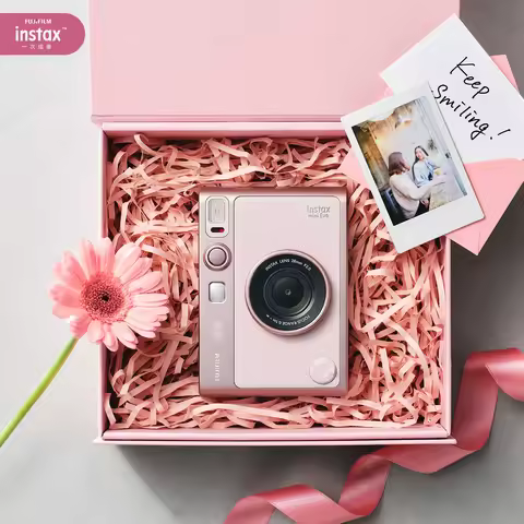 Fujifilm Young People's Photography Cameras Mini EVO Camera (Optional Instax Vertical Case+ Protecto