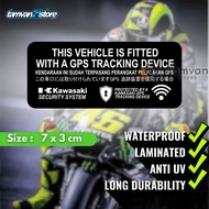 KAWASAKI GPS TRACKING STICKER