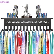 Annasun Medal Display Rack Metal Medal Hanger Holder Wall Mounted Large Capacity Award Holder For Ra