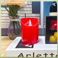 [joytownonline.sg] Flameless Decorative Candle Lights Auto Swing Led Candles Lightweight Home Decor