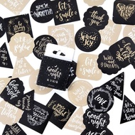 67. 45 PCS POSITIVE VIBES STICKER FLAKES (B4)