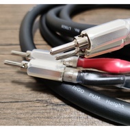 Audio Grade IeGO L70626A Speaker Cable Banana Plug with Gold-Plated Banana Plug+Metal Split Ring ABT
