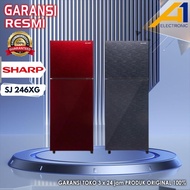 Kulkas SHARP SJ 246XG / SJ 246 XG / SJ246XG 2 Pintu Glass 205 L