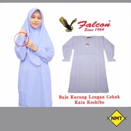Falcon-K2000 Baju Kurung Sekolah Agama Tangan Cekak Kain Licin Koshibo