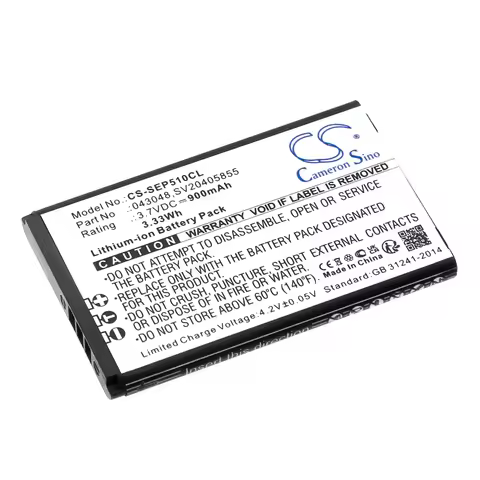 Li-ion Cordless Phone Battery for Swissvoice, 3.7V, 900mAh, Compatible Models: ePure, ePure 6.0, ePu