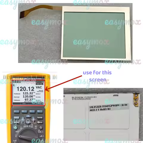 Original LCD Display for FLUKE 287 289 287C 289C Multimeter Repair, Replacement Screen BL02483W SYE2