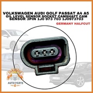 VOLKSWAGEN AUDI GOLF PASSAT A4 A5 OIL LEVEL SENSOR SOCKET CAMSHAFT CAM SENSOR 3PIN 1J0 973 703 1J097