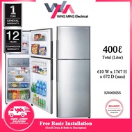 Sharp 400L Refrigerator 2 Door/Peti Ais 2 Pintu (SJ406MSS) Peti Sejuk/Fridge/冰箱