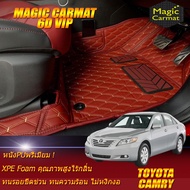 Toyota Camry 2006-2012 Set B (เฉพาะห้องโดยสาร2แถว) พรมรถยนต์ Toyota Camry 2006 2007 2008 2009 2010 2011 2012 พรม6D VIP Magic Carmat