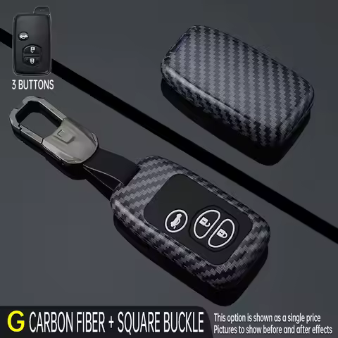 Car Key Case Holder Cover For Toyota Camry Prado Corolla Prius Aqua RAV4 Land Cruiser Interior Acces