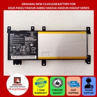 ORIGINAL NEW C21N1638 ASUS X442 X442UA X442UN X442UF F442U F442UR A480U SERIES BATTERY 7.6V 38Wh (1 