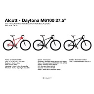 ALCOTT DAYTONA 27.5er 14"/15" M6100 READY STOCK READY STOCK 