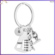 Science Keychain Keychains for Teachers Graduation Chemistry Pendant Biology Charms Appreciation dli