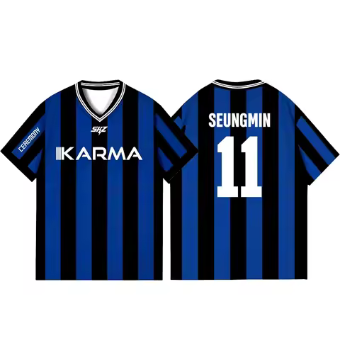 2026 Kpop Karma Album Fan Support T Shirt Felix Bangchan Hyunjin Loose Short Sleeve Streetwear Top K