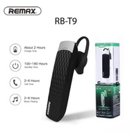 REMAX WIRELESS EARSET HD CALLING RB-T9 HD CALLING BLUETOOTH 5.0 PLAY TIME 12H STANDBY TIME 119H 100M