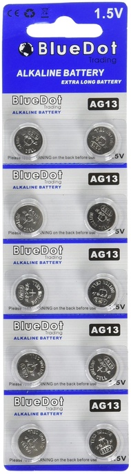 BlueDot Trading AG13 LR44 LR1154 SR44 A76 357A 303 357 LR44 Alkaline Button Coin Cell 1.5v Battery f