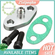 Turbo Oil Feed Line Inlet Flange Gasket 4AN 4 an Fitting Adapter for T3 T4 T04E GT40R GT42 GT42R GT4