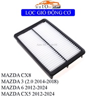 (A239) Car Engine Air Filter for Mazda CX5 (12-24), Mazda 6 (12-24), Mazda 3 (2.0, 14-19), Mazda CX8