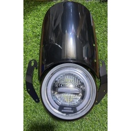 Cafe racer windshield