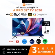 Xiaomi A Pro 32" Smart Google TV with Netflix Google Playstore Built In, Full HD, 3 Year Warranty, F