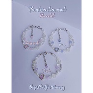 Beautiful Pandora Love Bracelet - Pandora Diamond and Dove Stone Bracelet