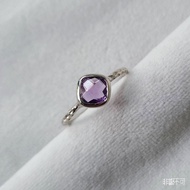 [Must Be Silver] Natural Premium Amethyst Sterling Silver Ring (With International Certificate)