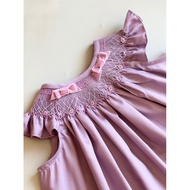 Bishop Handsmocked in Purple