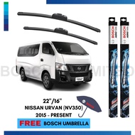 Bosch Aerotwin Wiper Blade set for NISSAN URVAN (NV350) 2015-Present (22/16)