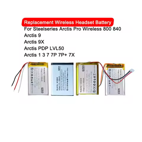 Replacement Battery for Steelseries Arctis Pro Wireless Siberia 800 840 160240 9 FT823456P 9X PDP LV