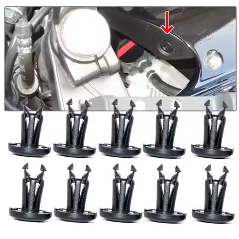 10x Motorcycle Screw Push Rivets Trim Clip 90683-GAZ-003 For Honda NC 700 CB 1300 CBR 125 250 1000 R