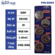 1 Vỉ 5 Viên Pin đồng hồ Sony CR2032 / CR2025 / CR2016 / CR1632 / CR1620 / CR1616 / CR1220 / CR2450 /