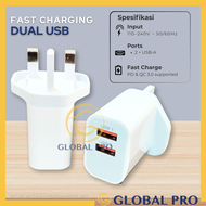 2.4A Dual USB USB Adapter USB Phone Charger Travel USB Adapter Fast Charging Charger Port Adapter Ch