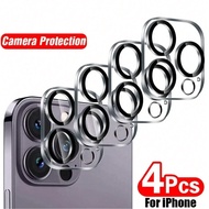 4 miếng bảo vệ ống kính máy ảnh toàn diện cho LPhone 16 12 13 ProMax miếng bảo vệ màn hình cho LPhon