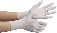 Midori Anzen Berte 711N Nitrile Dispo Gloves, Powderless, White, M, 100 Sheets (Thin Type)
