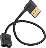 PIIHUSW Right Angle Displayport 1.4 Extension Cable, 90 Degree DP Male to Female Cable (8K/60Hz, 4k/