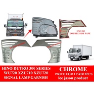 J113S08 HINO DUTRO WU720 XZU710 XZU720 SIGNAL LAMP GARNISH CHROME
