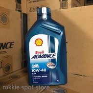 🈻☂🛎AX7 10W-40 4T motorcycle oil (100% Genuine) Minyak Hitam Shell Advance