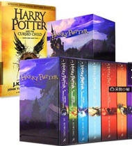 Harry Potter 8 Book Boxed Set Complete Works High-quality Children English Learning and Reading Book International Classic English Books, Improve English Reading Ability, Harry potter book set Magic world