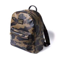 BAPE 1ST CAMO BACKPACK MCM風格 後背包 綠迷彩