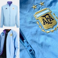 ARGENTINA 阿根廷 兩星 絕版 國家隊 ADIDAS 2022年 世界盃 冠軍 WORLD CUP CHAMPIONS  雙面 進場 外套 REVERSIBLE ANTHEM JACKET 正