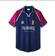 West Ham United Home And Away Retro Jersey 99-01 Joe Cole Lampard 1995-97 Football Team Uniform Iron